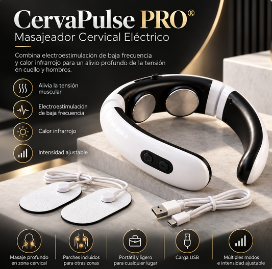 CervaPulse PRO® Masajeador Cervical Eléctrico