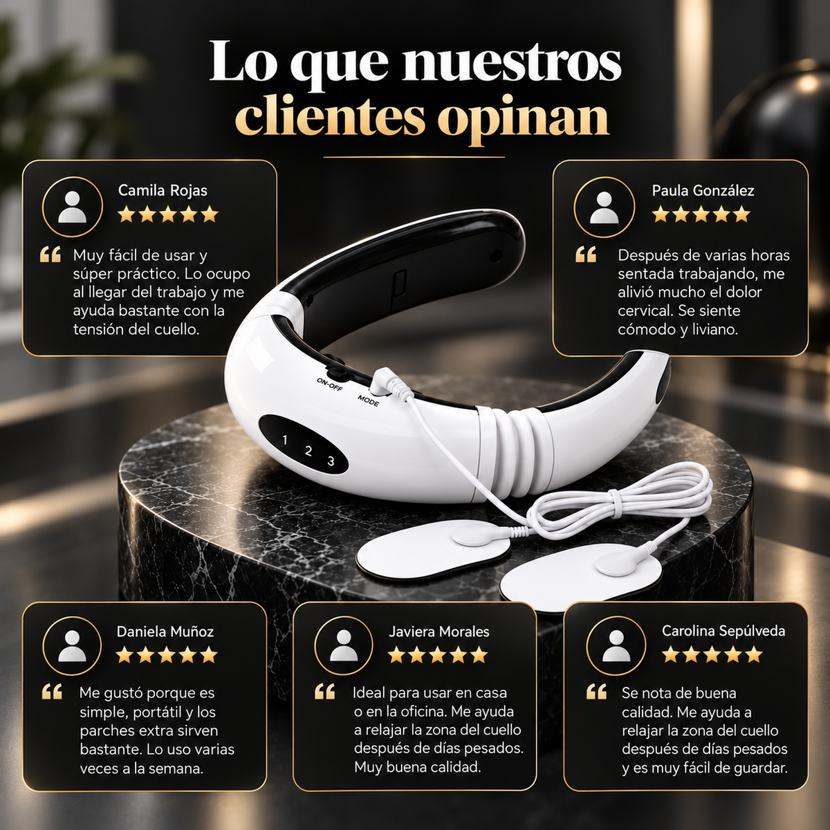 CervaPulse PRO® Masajeador Cervical Eléctrico